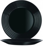 Harena Uni schwarz Dessertteller flach 19cm * - Luminarc Noir (gehärtet)