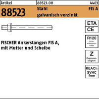 ART 88523 FISCHER-Gewindestangen Stahl gal Zn FIS A M 6 x 85 VE=S