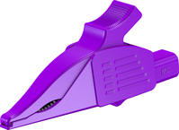 4 mm Abgreifer Delfinklemme violett XDK-1033