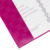 Oxford Hefthüllen für DIN A4, PP, Bast, pink