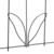 Relaxdays Beetzaun Metall, 5 Zaunelemente mit Verzierungen, HxB: 80x244,5 cm, Garten Beeteinfassung zum Stecken, schwarz