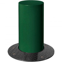 Barcelona Retractable Steel Bollard - (206612) 220mm Diameter - RAL 6005 - Moss Green