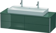 DURAVIT XS4915M3838 Waschtischunterbau XSQUARE 400x1400x548mm dolomiti grey hoch