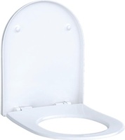 GEBERIT 500605012 WC-Sitz ACANTO Slim mit Deckel, Wrap over, antibakteriell weiß