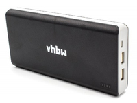 Bateria zapasowa VHBW Powerbank do urządzeń, 20800 mAh, 5 V, czarna