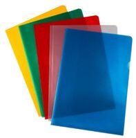 ValueX Cut Flush Folder A4 Assorted Colours 120 Micron (Pack 50)