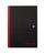 Black n Red Notebook Casebound 90gsm Plain 192pg A4 Ref 100080489 [Pack 5]