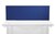 Jemini Straight Desk Screen 1400x400mm Blue with White Trim KF90503