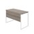 Jemini Soho Square Leg Desk 1200x600x760mm Grey Oak/White KF90771