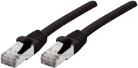 Patchkabel S/FTP (PiIMF), Cat 6A (EIA/TIA), schwarz, 1,5 m