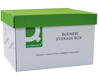 Cajon Q-Connect Carton para 3 Cajas Archivo Definitivo A4 Lomo de 100 mm Montaje Manual Medidas Interior 327X387X250Mm