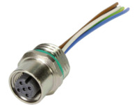 Sensor-Aktor Kabel, M12-Flanschbuchse, gerade auf offenes Ende, 5-polig, 1 m, 4