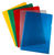 ValueX Cut Flush Folder Polypropylene A4 120 Micron Assorted Colours (Pack 50)