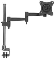 Mounting kit TV & Monitor Mount, Desk, Full Motion, 1 screen, Screen Sizes: 10-27", Black/Silver, Clamp Assembly, VESA