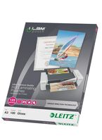 Lamination pouch A3 UDT 125mic Leitz. Box of 100 pouches Hassle free, jam free lamination with UDT. Ultra premium quality pouches.