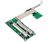 PCIe to dual PCI Riser Adapter Speicherlaufwerksgehäuse