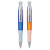 Kugelschreiber, Druckmechanik, 1 mm, blau, Farbe des Schaftes: tranzluzent