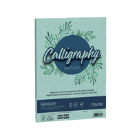 Carta Colorata Calligraphy Nature Remake Favini - A4 - 250 g - A69G564 (Acquamar