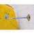 Espejos de vigilancia, marco con señalización de advertencia en amarillo / negro, A x H 600 x 400 mm.