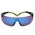 3M™ SecureFit™ 400 Schutzbrille, schwarz/grüne Bügel, Antikratz-Beschichtung, blaue Scheibe, verspiegelt, SF408AS-EU