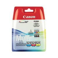 Canon CLI-521 CMY Colour Ink Cartridge Multipack 2934B010
