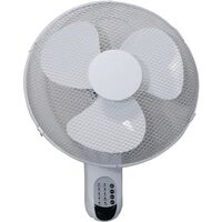 Wall mount 16" fan with remote control and timer