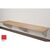 Classic aero wall mounted cantilever changing room bench, 2000mm wide, red brackets