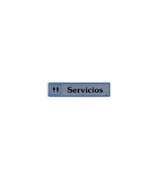 PLACA ADH SERVICIOS 175X040MM