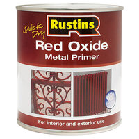 Rustins REDOW5000 Quick Dry Red Oxide Metal Primer 5 litre