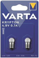 VARTA Kryptonlampe 4,8V 0,7A 712 *** Blister a 2 Stück *** 00712000402