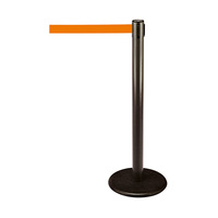 Barrier Post / Barrier Stand "Guide 28" | black orange similar to Pantone 021 4000 mm