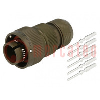 Connector: military; plug; male; PIN: 6; size 14S; aluminium alloy
