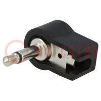 Plug; Jack 3,5mm; male; mono; ways: 2; angled 90°; for cable
