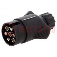 Connector: automotive; plug; for cable; PIN: 7; screw terminal