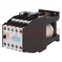 Contactor: 10-pole; NC + NO x9; 24VDC; 10A; for DIN rail mounting