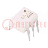 Optocoupler; THT; Ch: 1; OUT: transistor; Uinsul: 4.17kV; Uce: 100V