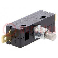 Microswitch SNAP ACTION; 15A/250VAC; 2A/48VDC; with pin; SPDT