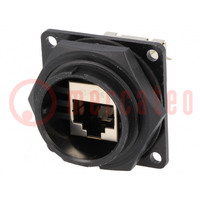 Socket; RJ45; DC; PIN: 8; Cat: 6; shielded; Layout: 8p8c; IP67,IP68