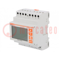 Multiméter: hálózati paraméterek; DIN sínre; LCD; 128x80; DMG
