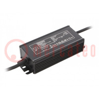 Power supply: switched-mode; LED; 75W; 45÷150VDC; 500mA; IP67; LCO
