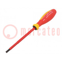 Screwdriver; insulated; slot; 5,5x1,0mm; Blade length: 125mm