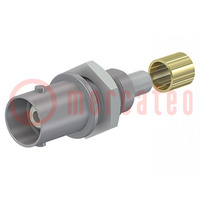 Connector: BNC; socket; grey; Connection: screwed,crimped; 5÷40°C