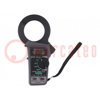 Meter: leakage current; pincers type; LCD; 200mA,2A,20A,200A,1kA