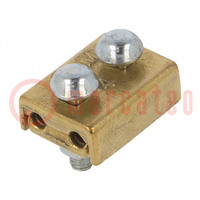 Screw terminal; ways: 1; 10mm2; screw terminal; for cable