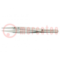 Tweezers; 125mm; Blade tip shape: rounded; universal