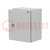 Enclosure: wall mounting; X: 200mm; Y: 250mm; Z: 150mm; SOLID GSX