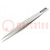 Tweezers; Tweezers len: 125mm; universal; Blade tip shape: sharp