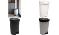 EDA Tret-Abfallbehälter Stepy, 15 Liter, PP, anthrazit (6459047)