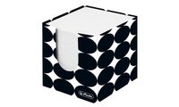 herlitz Zettelbox Just Black, 90 x 90 mm, schwarz/weiß (50040100)