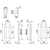 Skizze zu HOPPE tolóajtókagyló szett M472 - vak, ovális rozetta, sárgaréz krómozott